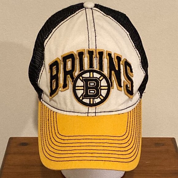 Boston Bruins Old School Reebok Superflex Faceoff Edition Baseball Cap Size S/M - Picture 1 of 13